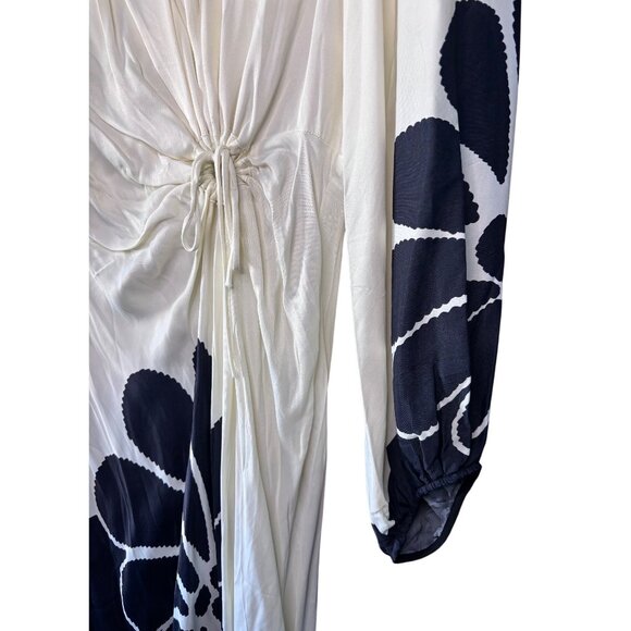 Farm Rio Palermo Floral Cut Out Maxi Dress – Bright Tropical Print (XXS) NWT - Picture 6 of 15